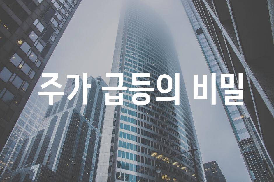  주가 급등의 비밀