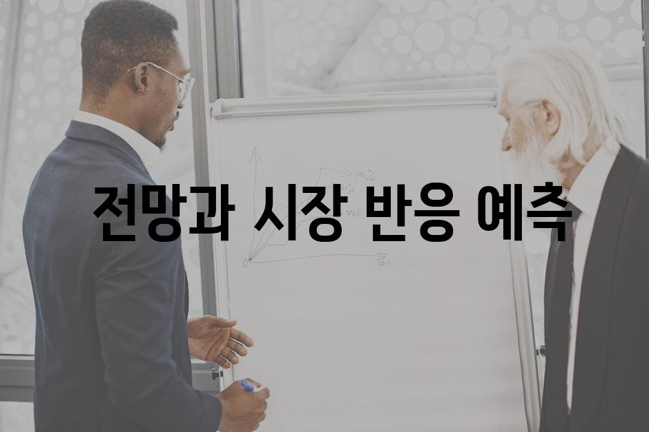  전망과 시장 반응 예측