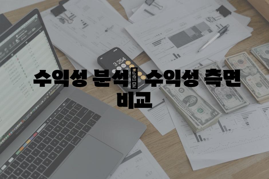  수익성 분석| 수익성 측면 비교