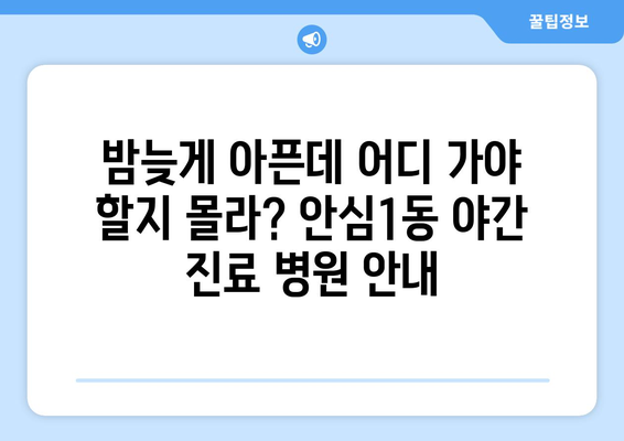 대구시 동구 안심1동 일요일 휴일 공휴일 야간 진료병원 리스트