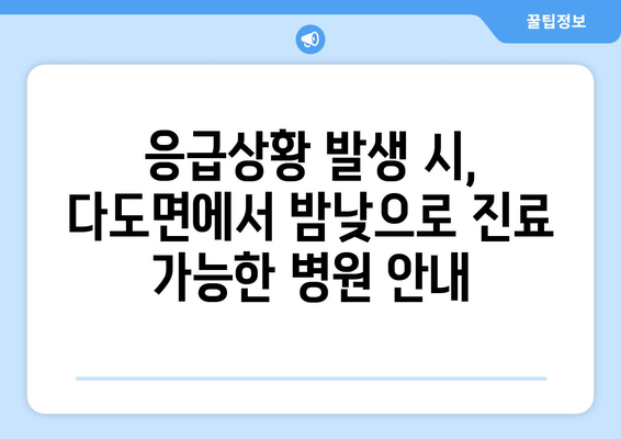 전라남도 나주시 다도면 일요일 휴일 공휴일 야간 진료병원 리스트