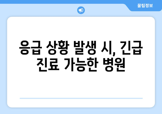 충청북도 단양군 어상천면 일요일 휴일 공휴일 야간 진료병원 리스트