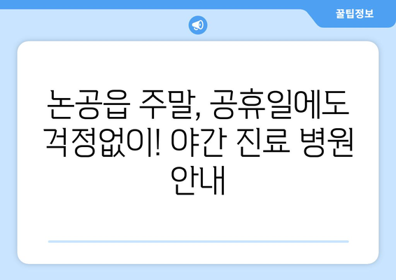 대구시 달성군 논공읍 일요일 휴일 공휴일 야간 진료병원 리스트