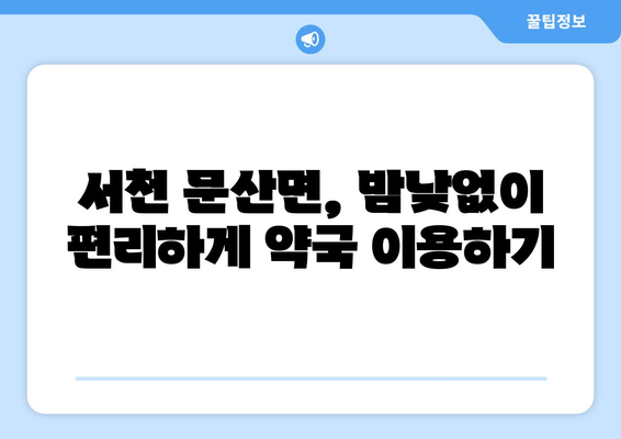 충청남도 서천군 문산면 24시간 토요일 일요일 휴일 공휴일 야간 약국