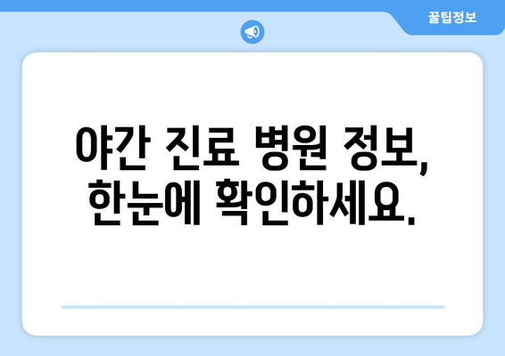 전라남도 담양군 용면 일요일 휴일 공휴일 야간 진료병원 리스트